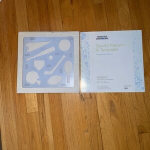 Creative Memories Sports Pattern & Template - Blue and White